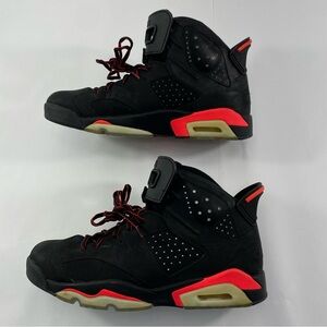 NIKE AIR JORDAN 6 Retro Infrared Black 2014 Men’s 10.5 Sneakers  #384664-023